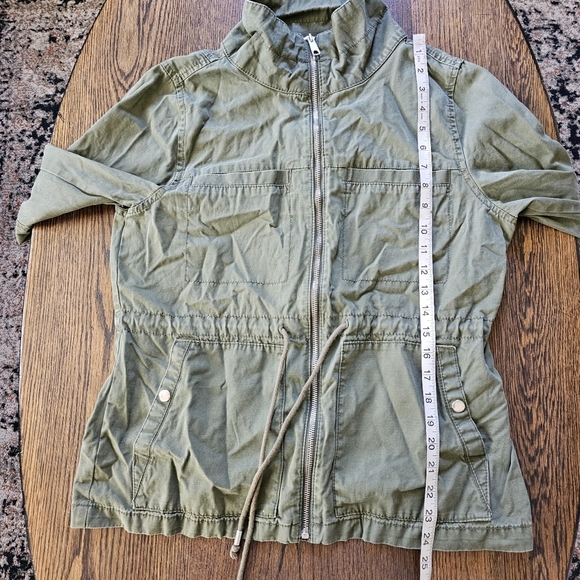Old Navy Green Twill Field Utility Jacket Size Women's Medium - Picture 6 of 9